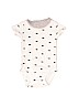 Carter's 100% Cotton White Short Sleeve Onesie 0-3 MO / 3 MO - photo 1
