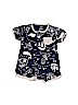 Carter's 100% Cotton Print Blue Short Sleeve Outfit 0-3 MO / 3 MO - photo 1
