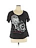 Lane Bryant Black Short Sleeve T-Shirt Size 14 - photo 1