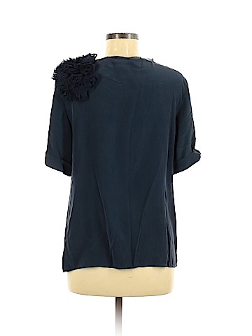 ADAM by Adam Lippes Short Sleeve Silk Top (view 2)