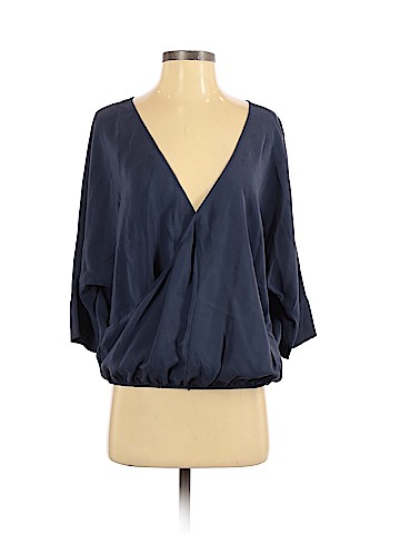 Piazza Roma Long Sleeve Silk Top (view 1)