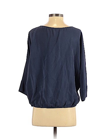 Piazza Roma Long Sleeve Silk Top (view 2)