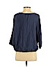 Piazza Roma 100% Silk Blue Long Sleeve Silk Top Size XS - photo 2