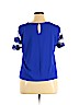 Wishful Park Blue Short Sleeve Blouse Size XL - photo 2