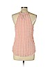 HD in Paris 100% Silk Pink Sleeveless Silk Top Size 12 - photo 2