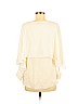 Rachel Zoe 100% Silk Ivory Short Sleeve Silk Top Size 6 - photo 2