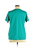 Laura Scott 100% Cotton Green Short Sleeve Top Size XL - photo 2