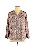 Valerie Stevens Pink Long Sleeve Blouse Size XL - photo 1
