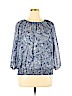 Cathy Daniels 100% Polyester Blue Long Sleeve Blouse Size XL - photo 1