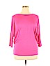White Mark Pink 3/4 Sleeve Top Size XL - photo 1