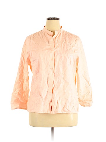 Liz Claiborne 3/4 Sleeve Button-Down Shirt (view 1)