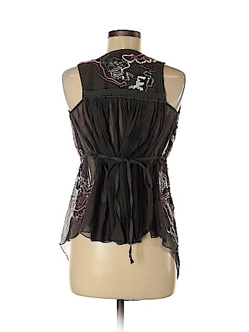 ALLSAINTS Spitalfields Sleeveless Silk Top (view 2)