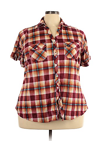 Assorted Brands Short Sleeve Button-Down Shirt (view 1)