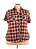 Assorted Brands 100% Polyester Burgundy Short Sleeve Button-Down Shirt Size 3X - photo 1