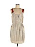 Lush 100% Polyester Ivory Casual Dress Size M - photo 1