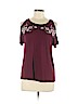 Arizona Jean Company Burgundy Short Sleeve Top Size S - photo 1