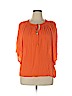 a.n.a. A New Approach 100% Rayon Orange 3/4 Sleeve Top Size XL - photo 1
