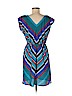 A. Byer 100% Polyester Blue Casual Dress Size M - photo 2