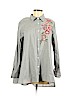 Walter Baker 100% Cotton Gray Long Sleeve Button-Down Shirt Size M - photo 1