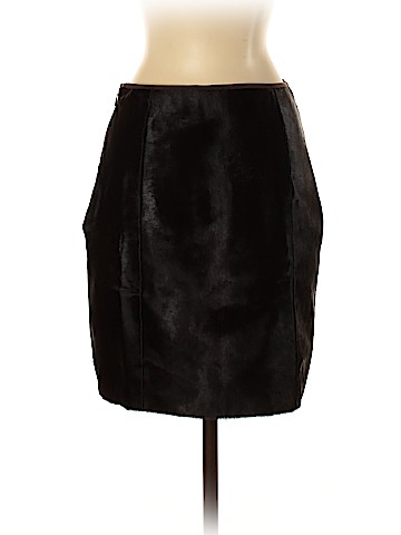 Ralph Lauren Black Label Leather Skirt (view 2)