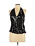 Laundry by Shelli Segal 100% Silk Black Sleeveless Silk Top Size L - photo 1