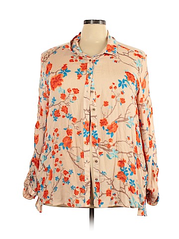 Democracy Long Sleeve Button-Down Shirt (view 1)