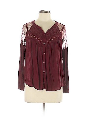 American Eagle Outfitters Long Sleeve Blouse (view 1)