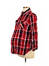 Isabel Maternity 100% Rayon Red Long Sleeve Button-Down Shirt Size L - photo 1