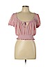 Urban Outfitters Pink Short Sleeve Blouse Size L - photo 1