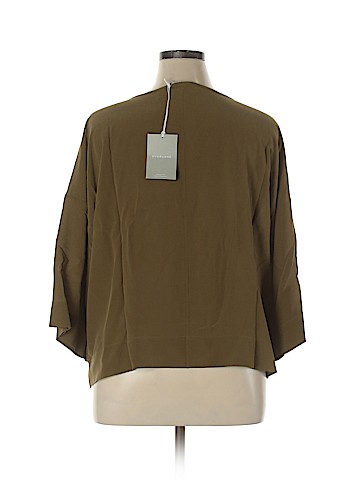 Everlane 3/4 Sleeve Silk Top (view 2)