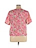 Lester Square 100% Polyester Pink Short Sleeve Blouse Size 18 - photo 2