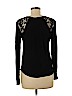 H&M 100% Viscose Black Long Sleeve Top Size M - photo 2