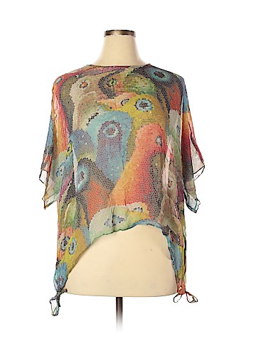 Assorted Brands Short Sleeve Silk Top (view 1)