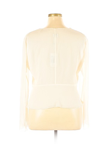 Armani Collezioni Long Sleeve Silk Top (view 2)