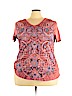 Style&Co Red Short Sleeve T-Shirt Size 3X - photo 1