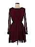 Sequin Hearts 100% Polyester Burgundy Casual Dress Size M - photo 1
