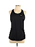 Nike 100% Polyester Black Active Tank Size L - photo 1