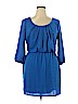 City Triangles 100% Polyester Blue Casual Dress Size XL - photo 1