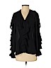 Zara 100% Polyester Black Long Sleeve Blouse Size XS - photo 1