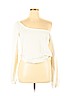 Free People Ivory Long Sleeve Top Size M - photo 1