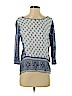 Lucky Brand 100% Viscose Blue 3/4 Sleeve Blouse Size S - photo 1