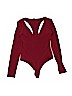 BCBGMAXAZRIA Burgundy Bodysuit Size S - photo 2