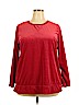 Woman Within 100% Polyester Red Pullover Sweater Size 18 (L) - photo 1