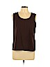 White Stag 100% Cotton Brown Sleeveless Top Size 16 - 18 - photo 1