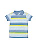 Crown & Ivy Stripes Blue Short Sleeve Polo Size 2T - photo 1