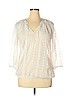 Olive and Oak 100% Polyester White 3/4 Sleeve Blouse Size XL - photo 1