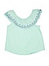 Justice Solid Teal Short Sleeve Top Size 20 - photo 1