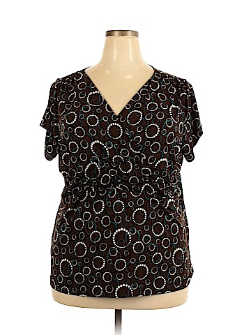 Worthington Short Sleeve Blouse (view 1)