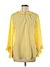 Ellen Tracy 100% Polyester Yellow Long Sleeve Blouse Size M - photo 1
