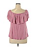 La Vie Pink Short Sleeve Top Size XL - photo 1